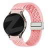 Bandz Bandz Samsung Galaxy Watch 4 Classic 42mm vintage nylon band (roze) Bandz Bandz Samsung Galaxy Watch 4 Classic 42mm vintage nylon band (roze)