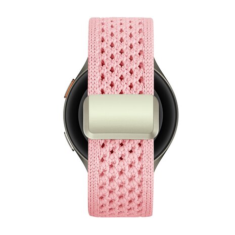 Bandz Bandz Huawei Watch GT 3 42mm vintage nylon band (roze)