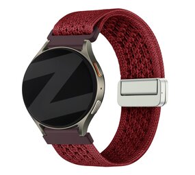 Bandz Bandz Xiaomi Amazfit Bip vintage nylon band (wijnrood)