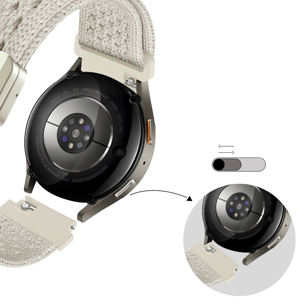 Bandz Bandz Xiaomi Amazfit Bip vintage nylon band (sterrenlicht)