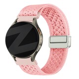 Bandz Bandz Withings Steel HR - 40mm vintage nylon band (roze)