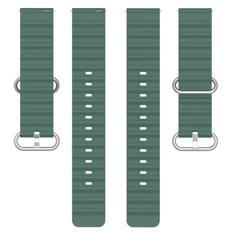Strap-it® Strap-it Amazfit Balance 2 Ocean bandje (donkergroen)