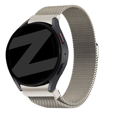 Bandz Bandz Samsung Galaxy Watch 4 40mm Milanese loop band (sterrenlicht)