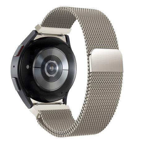 Bandz Bandz Samsung Galaxy Watch 4 44mm Milanese loop band (sterrenlicht)