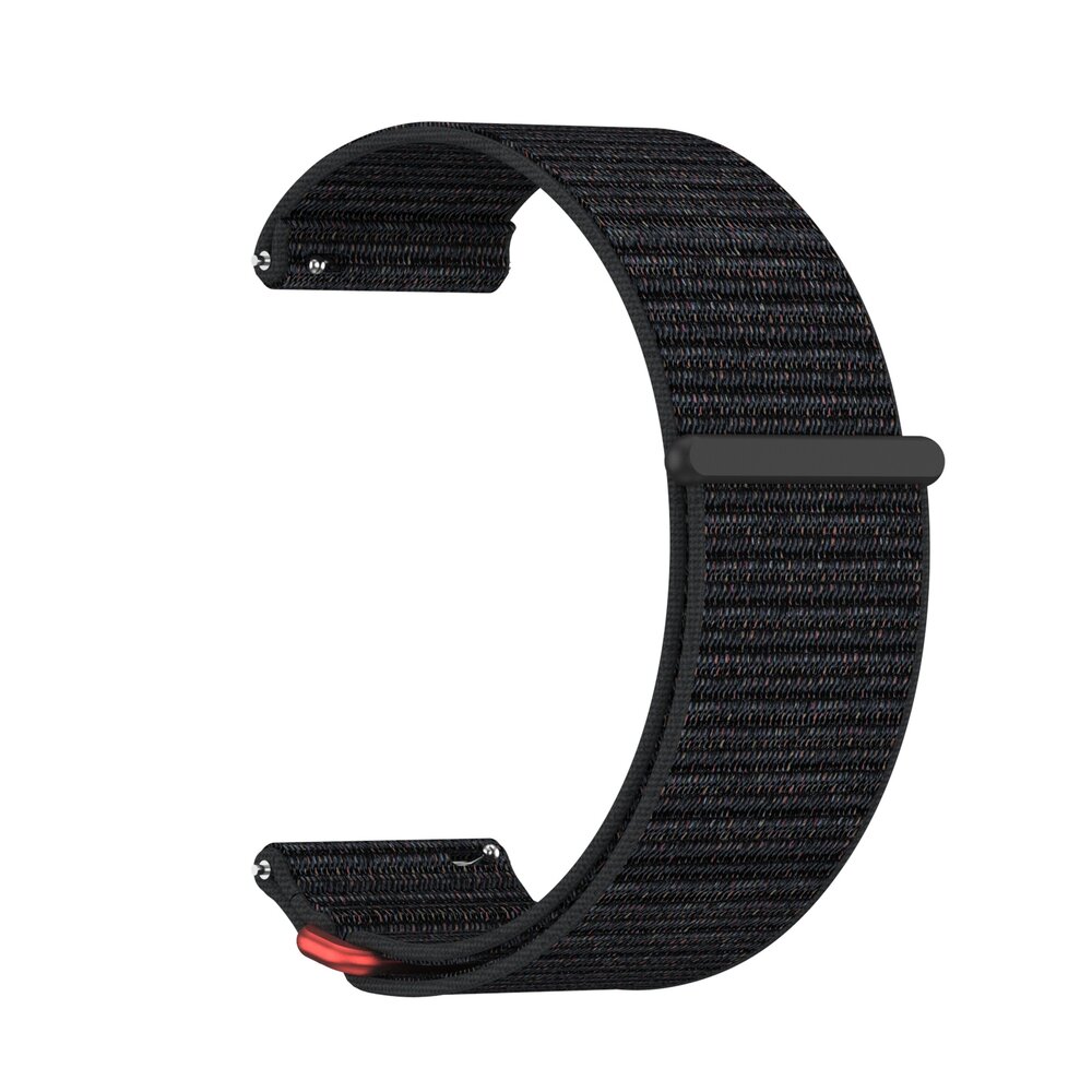 Strap-it® Strap-it Garmin Venu X1 nylon bandje (zwart)