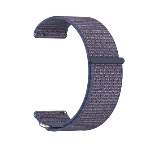 Strap-it® Strap-it Garmin Venu X1 nylon bandje (donkerblauw)