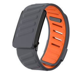 Strap-it® Whoop 4.0 sport bandje (donkergrijs/oranje) Strap-it® Whoop 4.0 sport bandje (donkergrijs/oranje)