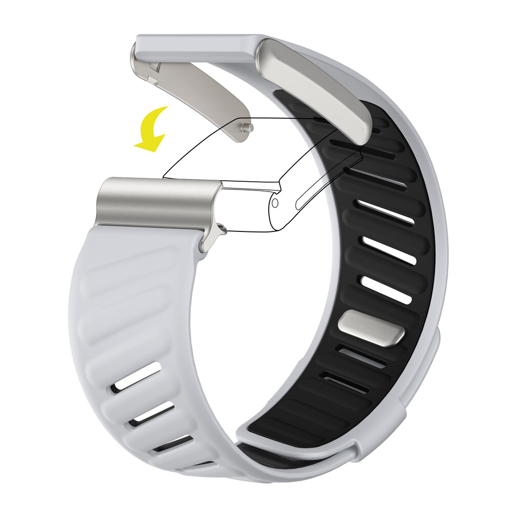 Strap-it® Strap-it Whoop 4.0 sport bandje (lichtgrijs/zwart) Strap-it® Strap-it Whoop 4.0 sport bandje (lichtgrijs/zwart)