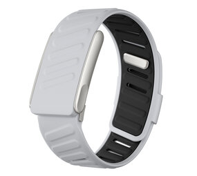 Strap-it® Whoop MG sport bandje (lichtgrijs/zwart)