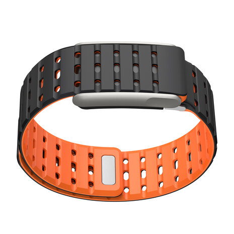 Strap-it® Strap-it Whoop MG magnetisch siliconen bandje (zwart/oranje)