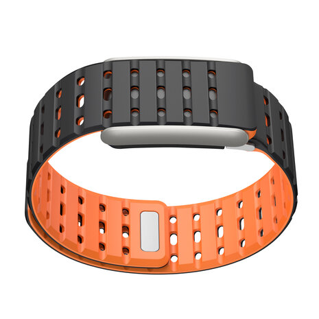 Strap-it® Strap-it Whoop 5.0  magnetisch siliconen bandje (zwart/oranje)