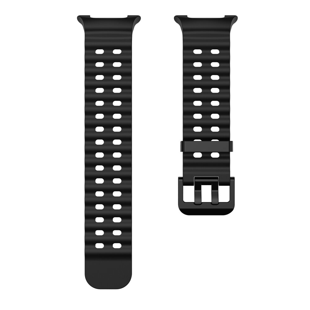 Strap-it® Strap-it Samsung Galaxy Watch 8 - 40mm Ocean bandje (zwart) Strap-it® Strap-it Samsung Galaxy Watch 8 - 40mm Ocean bandje (zwart)
