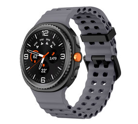 Strap-it® Samsung Galaxy Watch 8 - 40mm Ocean bandje (donkergrijs)