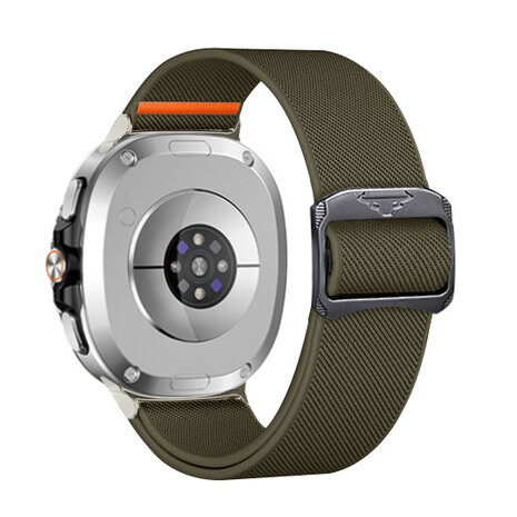 Strap-it® Strap-it Samsung Galaxy Watch 8 - 40mm elastisch bandje (legergroen) Strap-it® Strap-it Samsung Galaxy Watch 8 - 40mm elastisch bandje (legergroen)