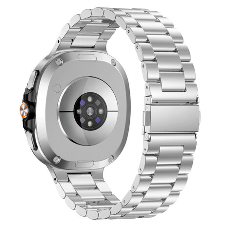 Strap-it® Strap-it Samsung Galaxy Watch 8 - 40mm stalen bandje (zilver)