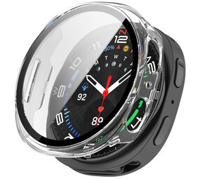 Strap-it® Samsung Galaxy Watch 8 - 44mm hard case met glas (transparant)