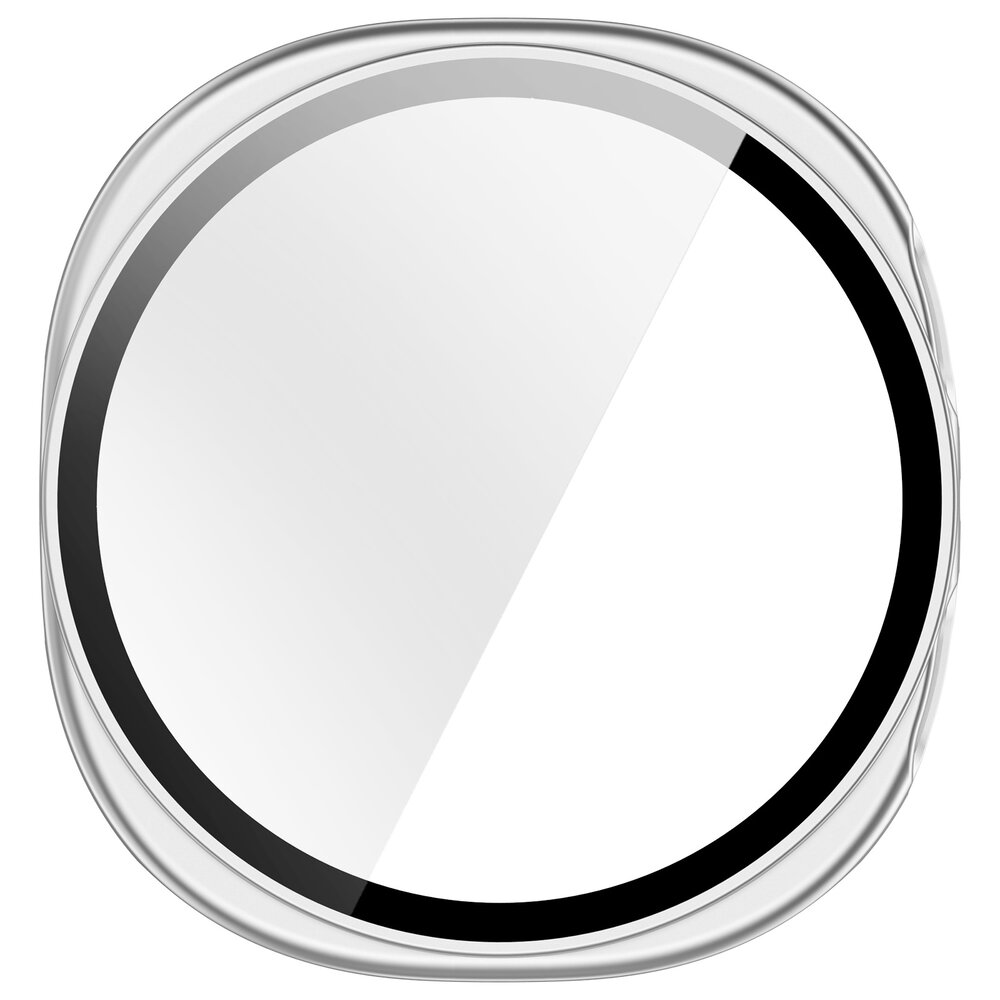 Strap-it® Strap-it Samsung Galaxy Watch 8 - 44mm hard case met glas (zilver) Strap-it® Strap-it Samsung Galaxy Watch 8 - 44mm hard case met glas (zilver)