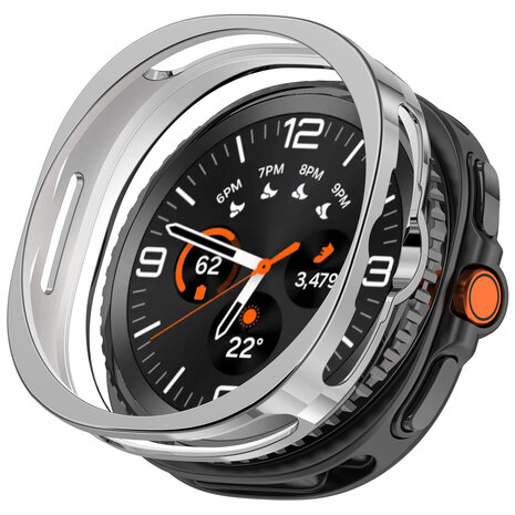 Strap-it® Strap-it Samsung Galaxy Watch 8 Classic TPU case (zilver)