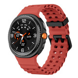 Strap-it® Samsung Galaxy Watch 8 - 44mm Ocean bandje (rood)