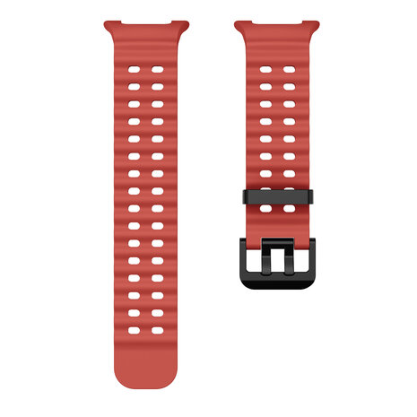 Strap-it® Strap-it Samsung Galaxy Watch 8 - 44mm Ocean bandje (rood)