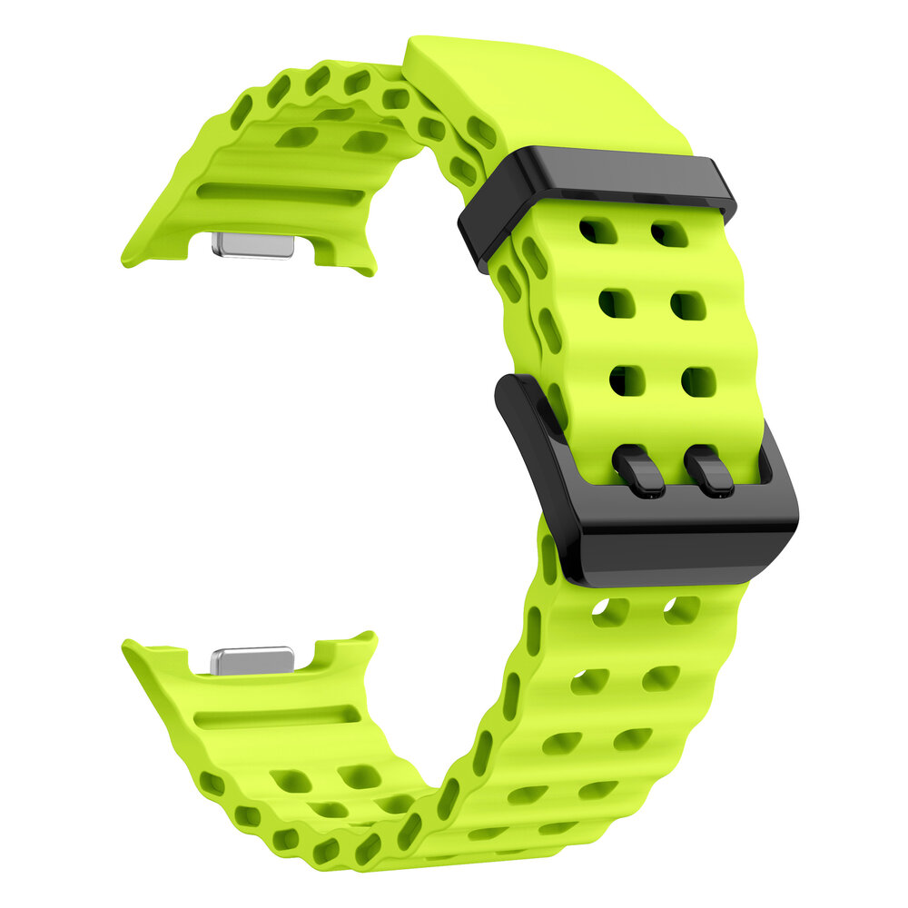 Strap-it® Strap-it Samsung Galaxy Watch 8 - 44mm Ocean bandje (lime)