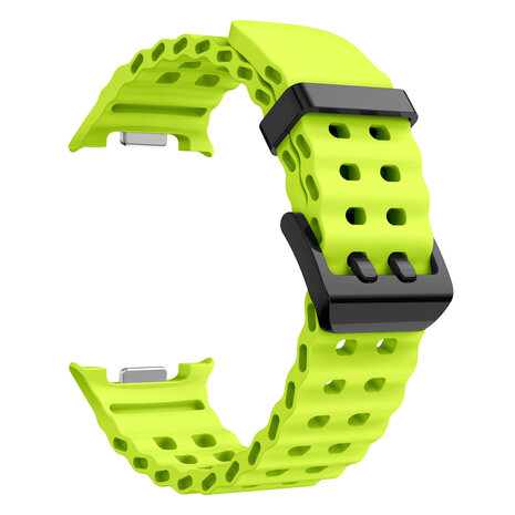 Strap-it® Strap-it Samsung Galaxy Watch 8 - 44mm Ocean bandje (lime)