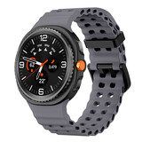 Strap-it® Samsung Galaxy Watch 8 - 44mm Ocean bandje (donkergrijs)