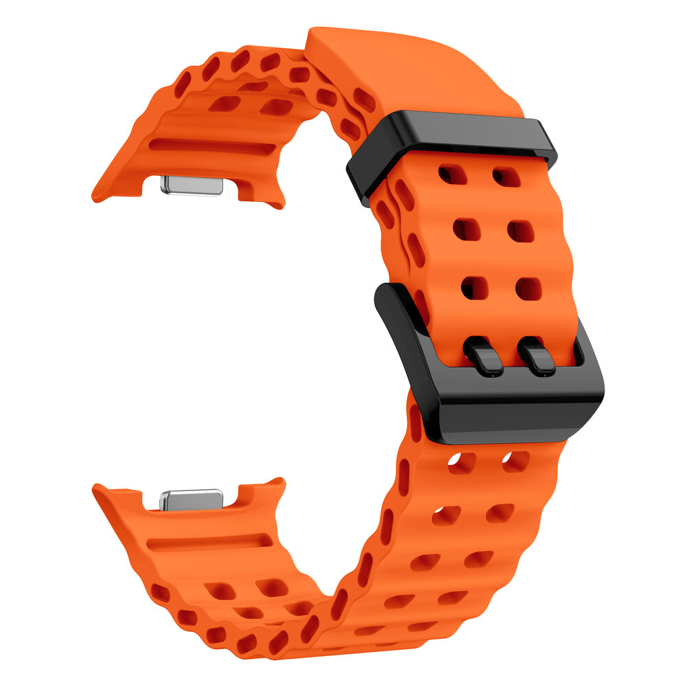 Strap-it® Strap-it Samsung Galaxy Watch 8 - 44mm Ocean bandje (oranje)