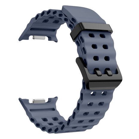 Strap-it® Strap-it Samsung Galaxy Watch 8 - 44mm Ocean bandje (grijsblauw)