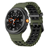 Strap-it® Samsung Galaxy Watch 8 - 44mm Ocean bandje (groen/zwart)