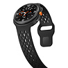 Strap-it® Strap-it Samsung Galaxy Watch 8 - 44mm siliconen air bandje (zwart) Strap-it® Strap-it Samsung Galaxy Watch 8 - 44mm siliconen air bandje (zwart)