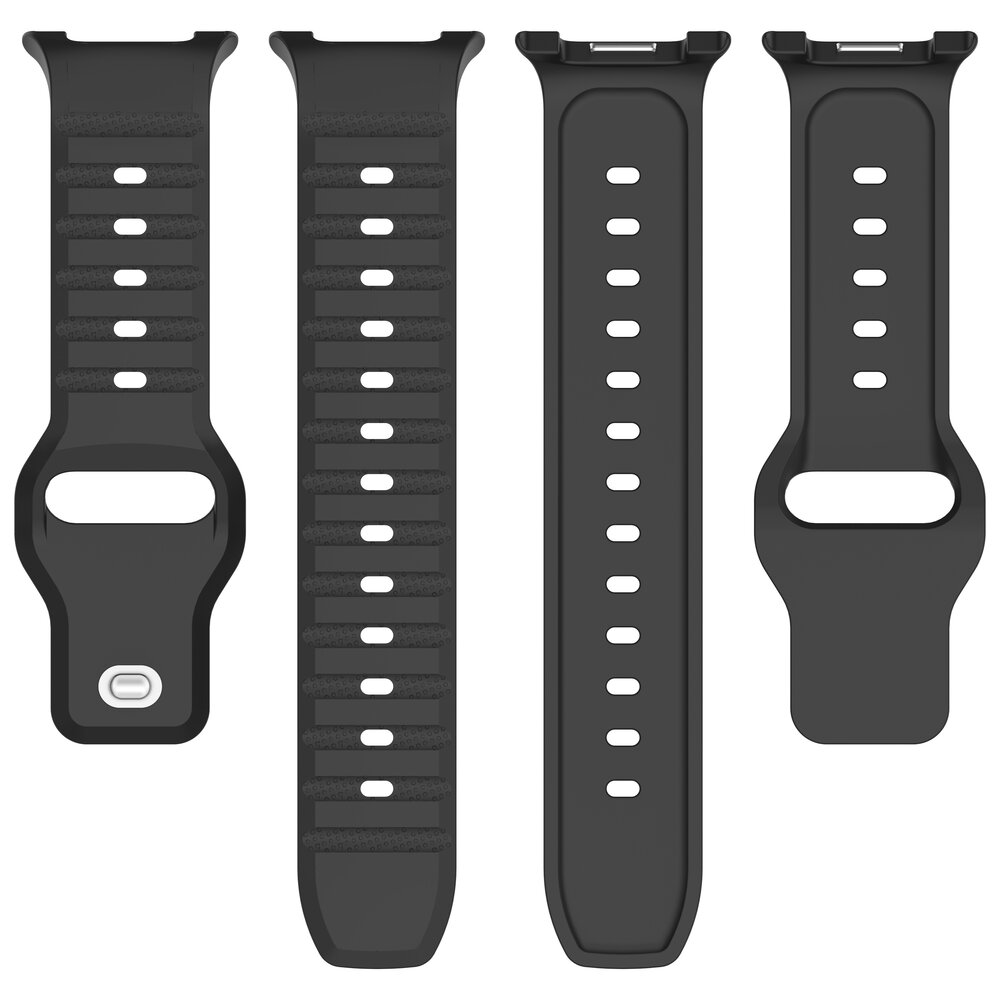 Strap-it® Strap-it Samsung Galaxy Watch 8 - 44mm outdoor siliconen bandje (zwart)