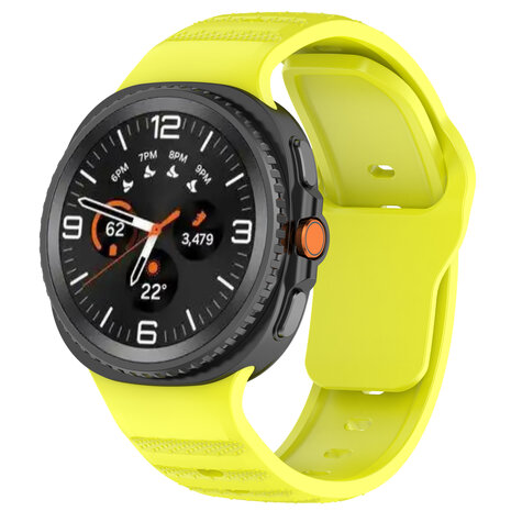 Strap-it® Strap-it Samsung Galaxy Watch 8 - 44mm outdoor siliconen bandje (lime) Strap-it® Strap-it Samsung Galaxy Watch 8 - 44mm outdoor siliconen bandje (lime)