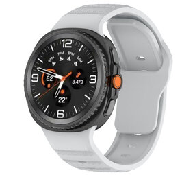 Strap-it® Samsung Galaxy Watch 8 - 44mm outdoor siliconen bandje (grijs)