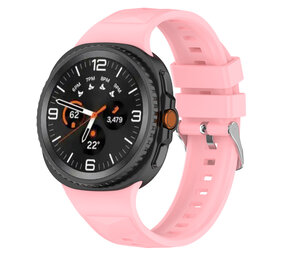 Strap-it® Samsung Galaxy Watch 8 - 44mm diamond silicone band (roze) Strap-it® Samsung Galaxy Watch 8 - 44mm diamond silicone band (roze)