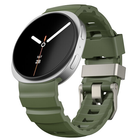 Strap-it® Strap-it Samsung Galaxy Watch 8 - 44mm extreme silicone band (legergroen)