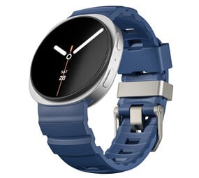 Strap-it® Samsung Galaxy Watch 8 - 44mm extreme silicone band (donkerblauw)
