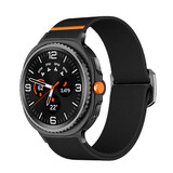 Strap-it® Samsung Galaxy Watch 8 - 44mm elastisch bandje (zwart) Strap-it® Samsung Galaxy Watch 8 - 44mm elastisch bandje (zwart)