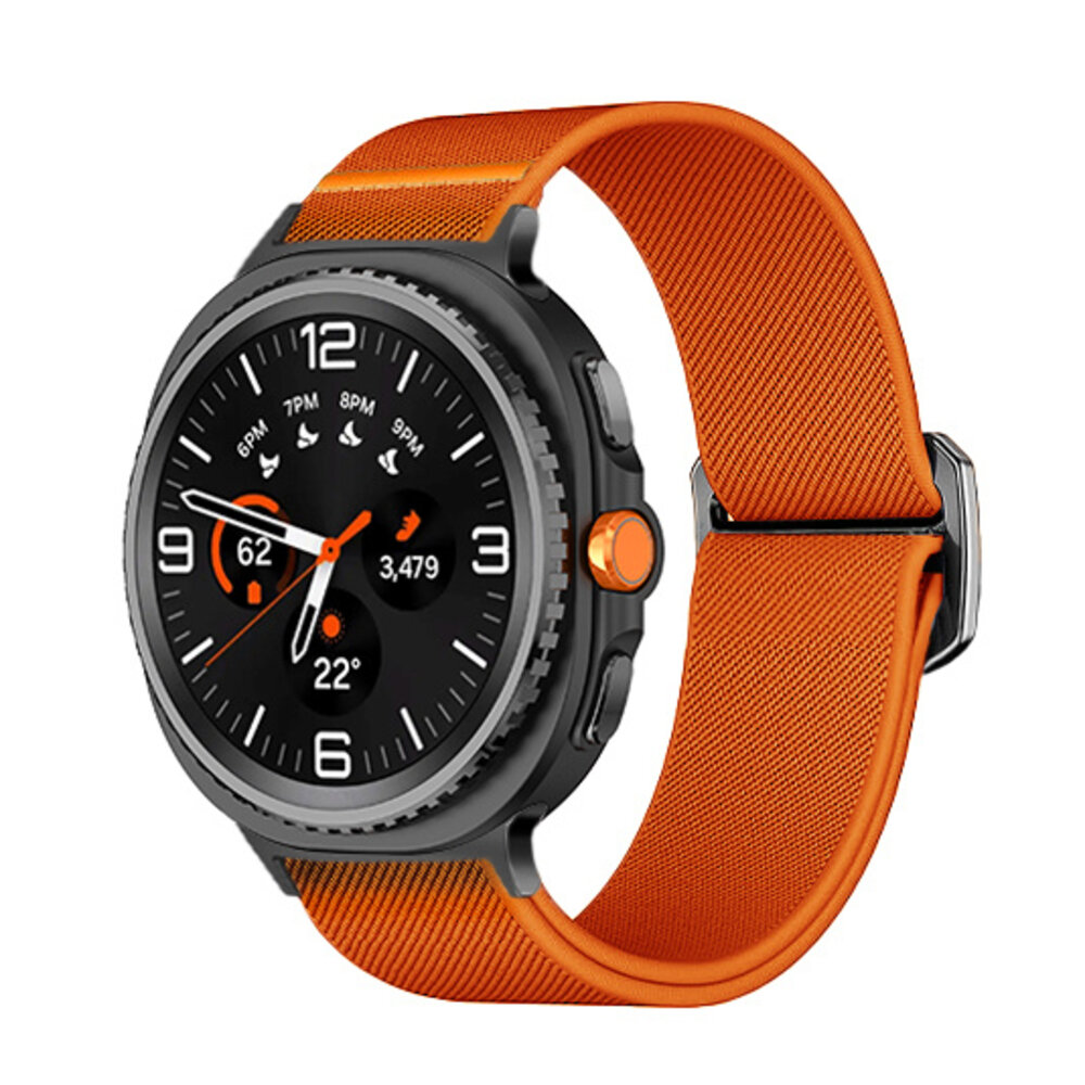 Strap-it® Strap-it Samsung Galaxy Watch 8 - 44mm elastisch bandje (oranje)