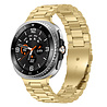 Strap-it® Strap-it Samsung Galaxy Watch 8 - 44mm stalen bandje (goud) Strap-it® Strap-it Samsung Galaxy Watch 8 - 44mm stalen bandje (goud)