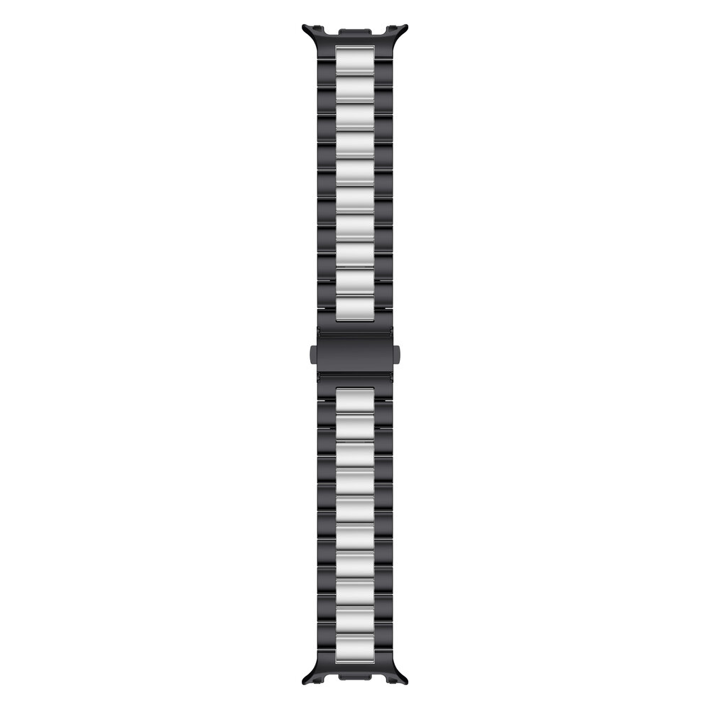 Strap-it® Strap-it Samsung Galaxy Watch 8 - 44mm stalen bandje (zwart/zilver)