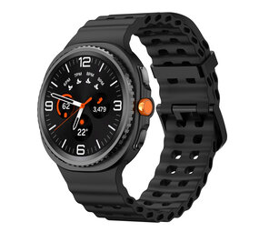 Strap-it® Samsung Galaxy Watch 8 Classic Ocean bandje (zwart) Strap-it® Samsung Galaxy Watch 8 Classic Ocean bandje (zwart)