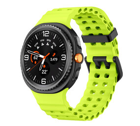 Strap-it® Samsung Galaxy Watch 8 Classic Ocean bandje (lime) Strap-it® Samsung Galaxy Watch 8 Classic Ocean bandje (lime)