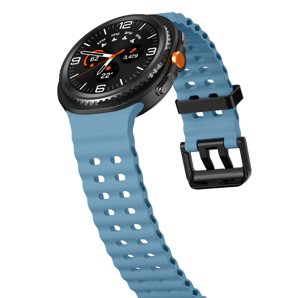 Strap-it® Strap-it Samsung Galaxy Watch 8 Classic Ocean bandje (mat blauw)