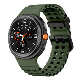 Strap-it® Samsung Galaxy Watch 8 Classic Ocean bandje (legergroen)
