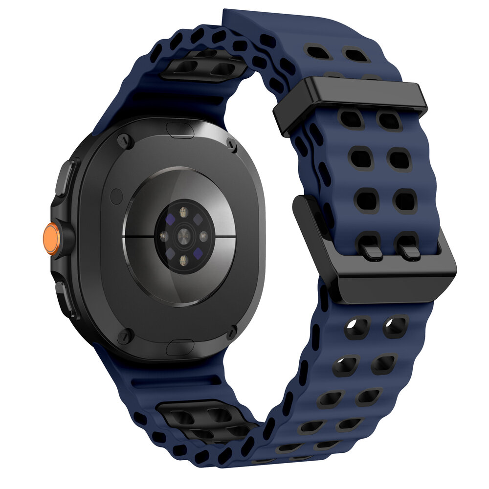 Strap-it® Strap-it Samsung Galaxy Watch 8 Classic Ocean bandje (blauw/zwart) Strap-it® Strap-it Samsung Galaxy Watch 8 Classic Ocean bandje (blauw/zwart)