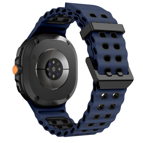 Strap-it® Strap-it Samsung Galaxy Watch 8 Classic Ocean bandje (blauw/zwart) Strap-it® Strap-it Samsung Galaxy Watch 8 Classic Ocean bandje (blauw/zwart)