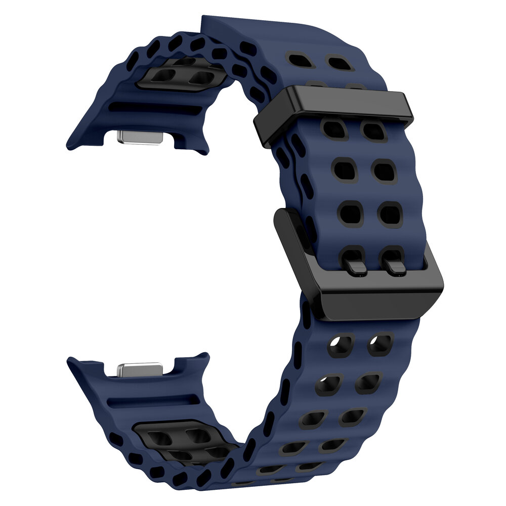 Strap-it® Strap-it Samsung Galaxy Watch 8 Classic Ocean bandje (blauw/zwart) Strap-it® Strap-it Samsung Galaxy Watch 8 Classic Ocean bandje (blauw/zwart)