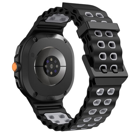 Strap-it® Strap-it Samsung Galaxy Watch 8 Classic Ocean bandje (zwart/grijs)