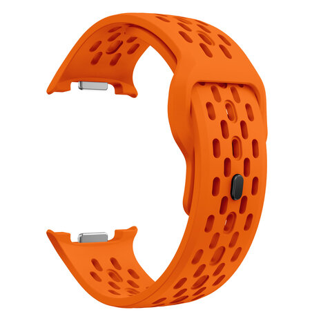 Strap-it® Strap-it Samsung Galaxy Watch 8 Classic siliconen air bandje (oranje)